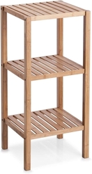 Koupelnový regál se 3 policemi, bambusový