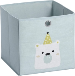 Dětský Úložný box Icebear, flísový, světle modrý