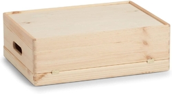 Zeller úložný box s víkem dřevěný, 40x30cm