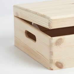 Zeller úložný box s víkem dřevěný, 40x30cm