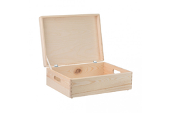 Zeller úložný box s víkem dřevěný, 40x30cm