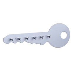 Zeller věšák na klíče, model Klíč, Hliníkový, šedý