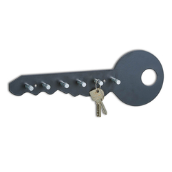 Zeller věšák na klíče, model Klíč, černý