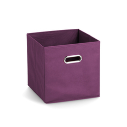 Úložný box, flísový, fialový, 28 x 28 x 28 cm  