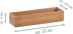 Organizér, úložný box, bambus / MDF