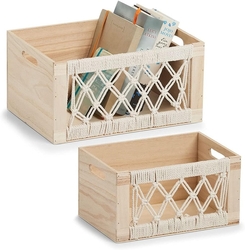 Úložný box Boho, dřevěný.