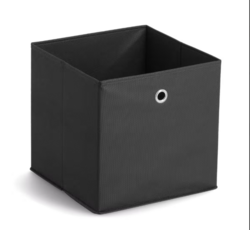 Úložný box flísový, černý 32x32x32cm