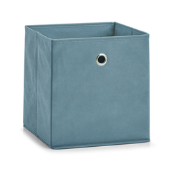 Úložný box, flísový, kouřově modrý, 28 x 28 x 28 cm 