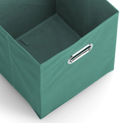 Úložný box, flísový, Petrol zelený, 28 x 28 x 28 cm  -