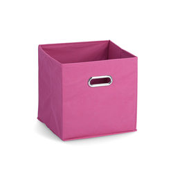 Úložný box, flísový, růžový, 28 x 28 x 28 cm  