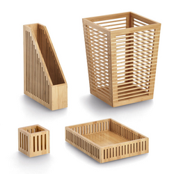 Box na dokumenty, pořadač, šanon, bambusový