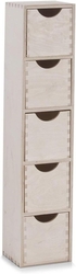 Zásuvkový box 60cm, 5 ks zásuvek, bříza