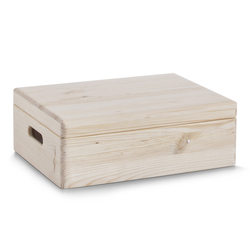 Zeller úložný box s víkem dřevěný, 40x30cm
